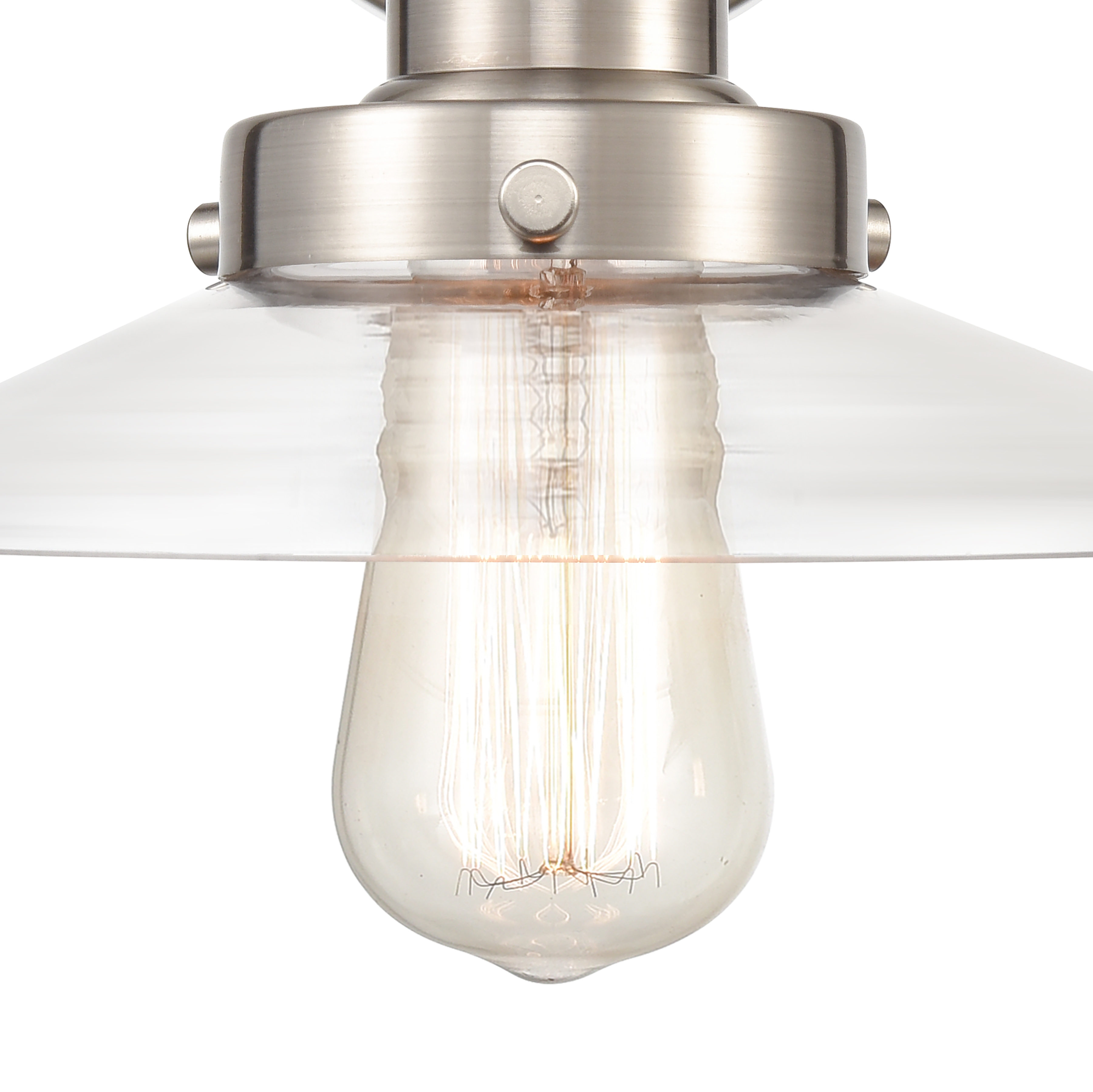 English Pub 8'' High 1-Light Sconce - Satin Nickel - Image 3