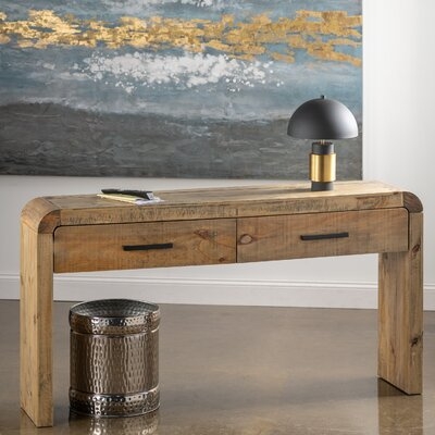 Paloma Curved Pine Console - Image 0