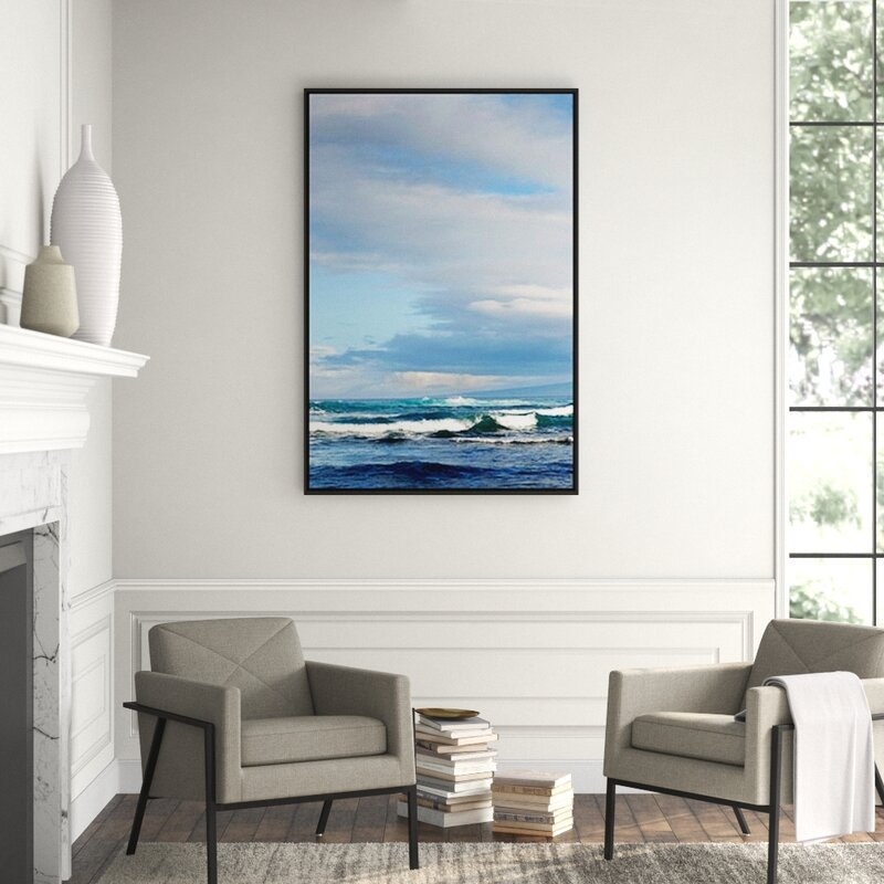 JBass Grand Gallery Collection Infinite Blue - Framed Photograph on Canvas - Image 0