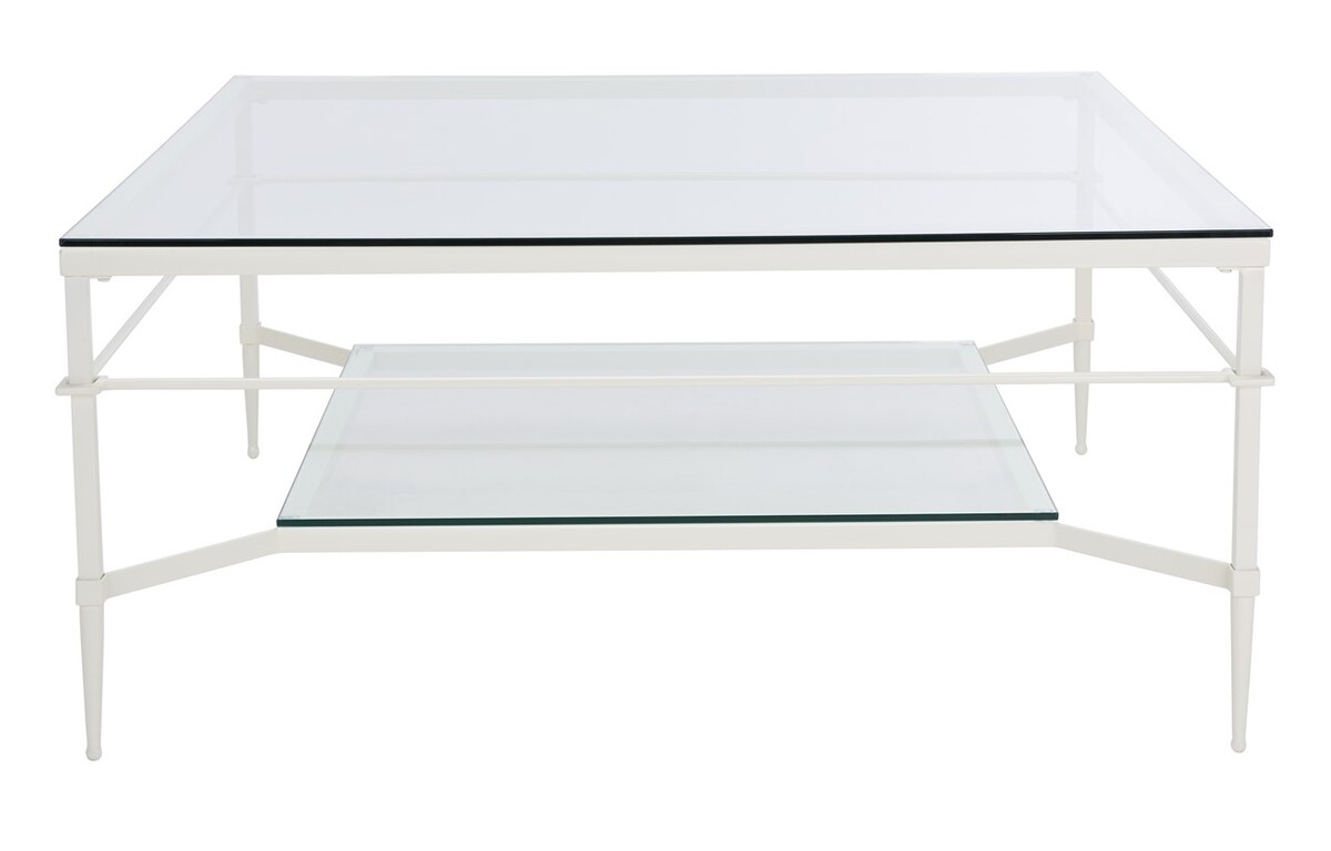 Mieka Cocktail Table - White - Safavieh - Image 0