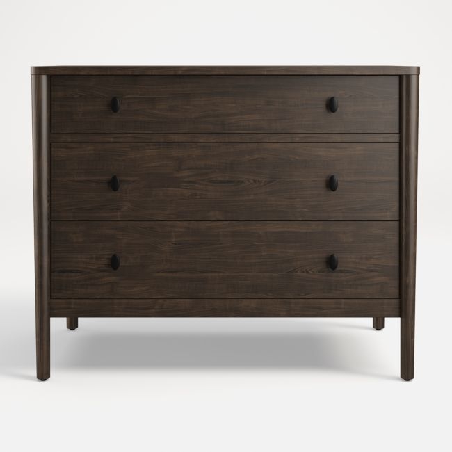 Gia Charcoal Cherry 3-Drawer Chest- estimated Aug. 2023 - Image 0