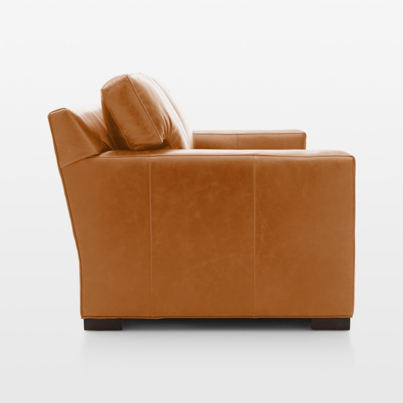 Axis 3-Seat 88" Leather Queen Sleeper Sofa - Image 3