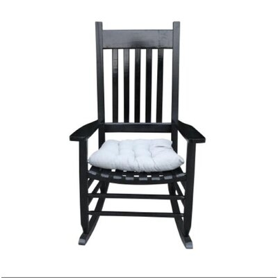 Wooden Porch Rocker Chair Black - Image 0