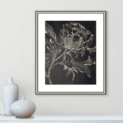 Golden Flower Folklore I - Framed Art W/ 4 Ply Matboard - Image 0