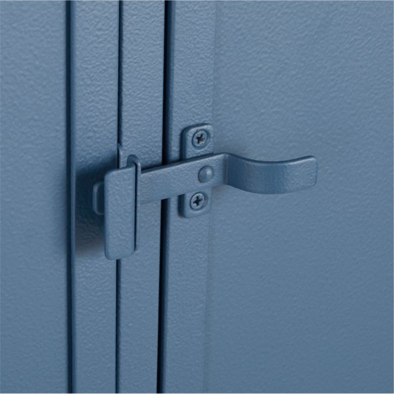 Casement Blue Tall Metal Cabinet - Image 6