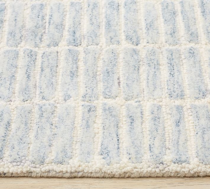 Capitola Hand Tufted Wool Rug , 8 x 10', Blue - Image 2