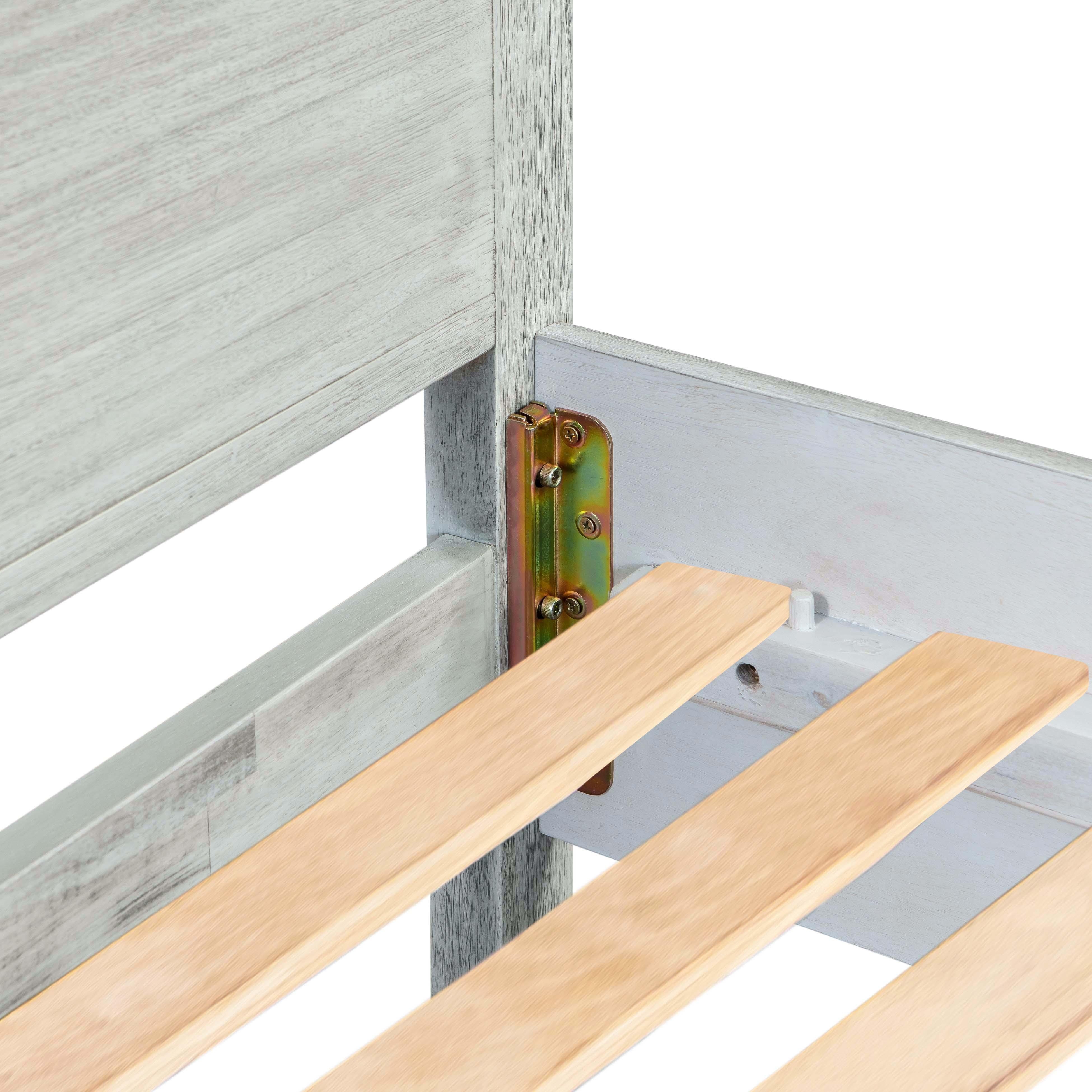 Zoey Morgan Washed Wooden King Bed - Image 6