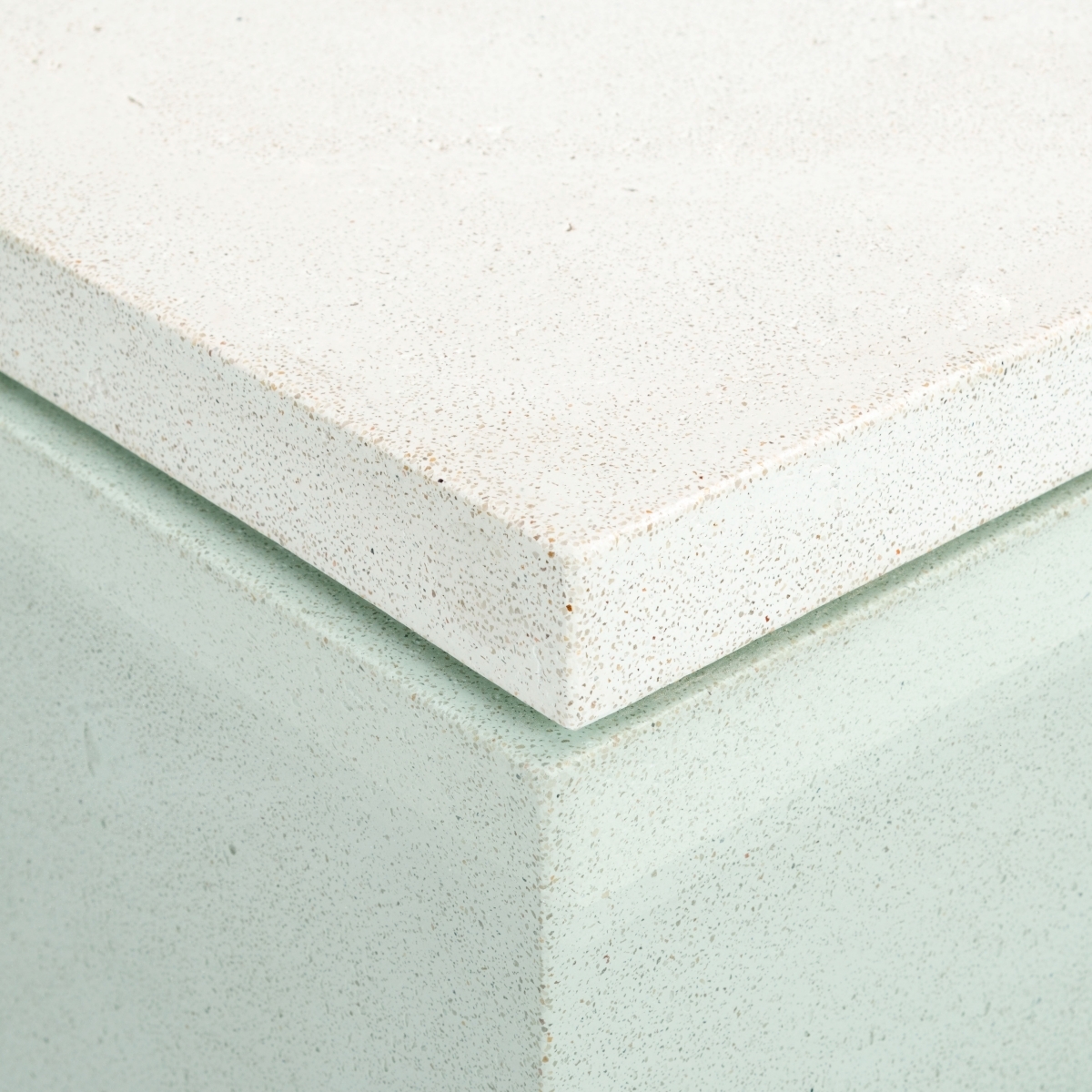 Sophibeth Concrete Coffee Table - Ivory/Clear - Image 3