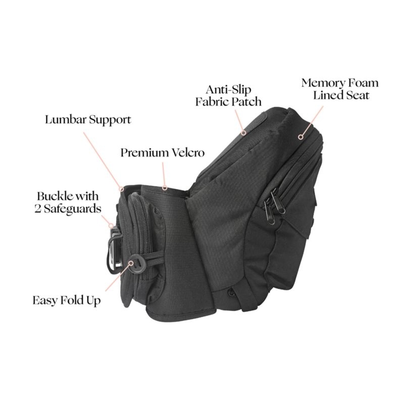 Tushbaby Black Hip Seat Baby Carrier - Image 2