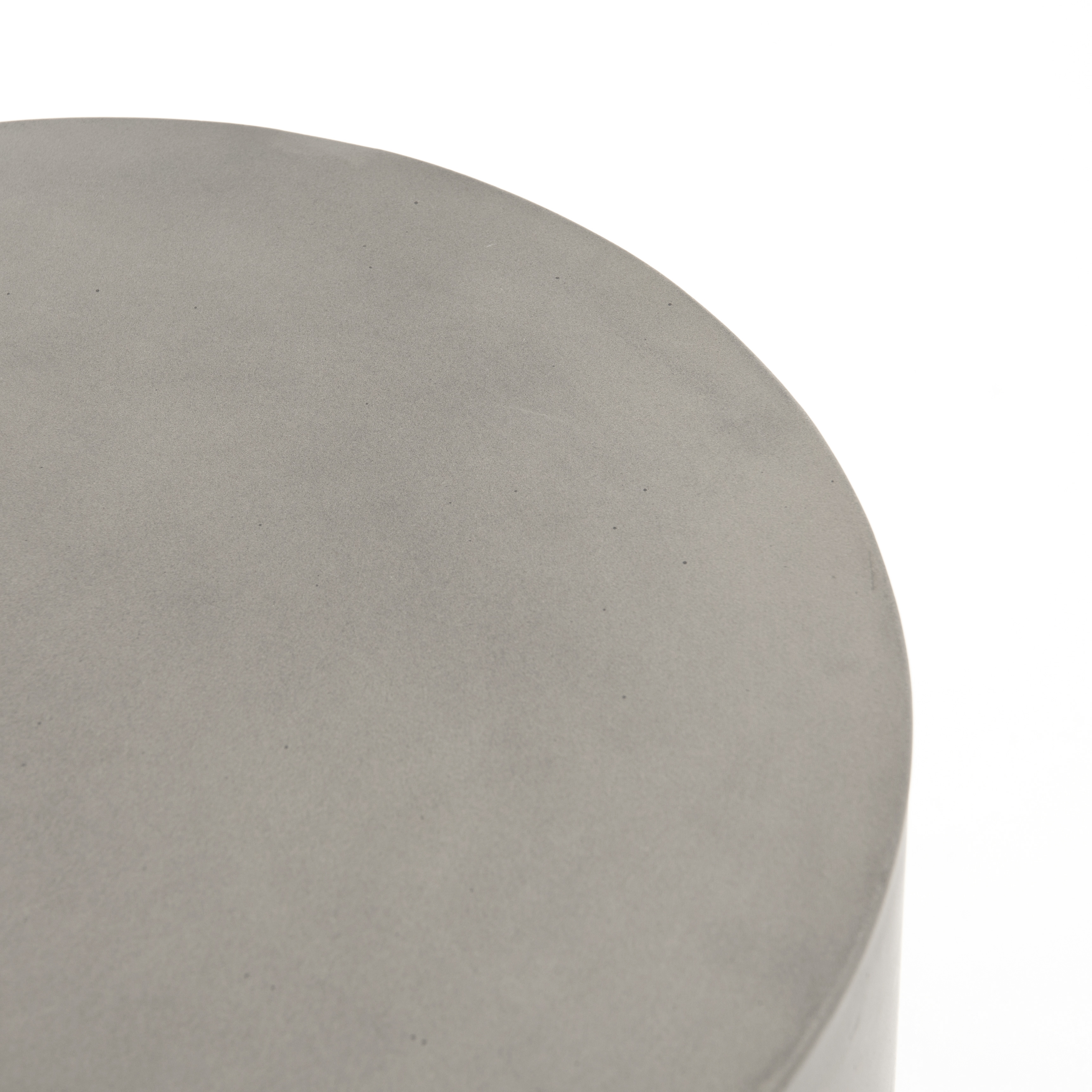 Ivan Round End Table - Grey Concrete - Image 5