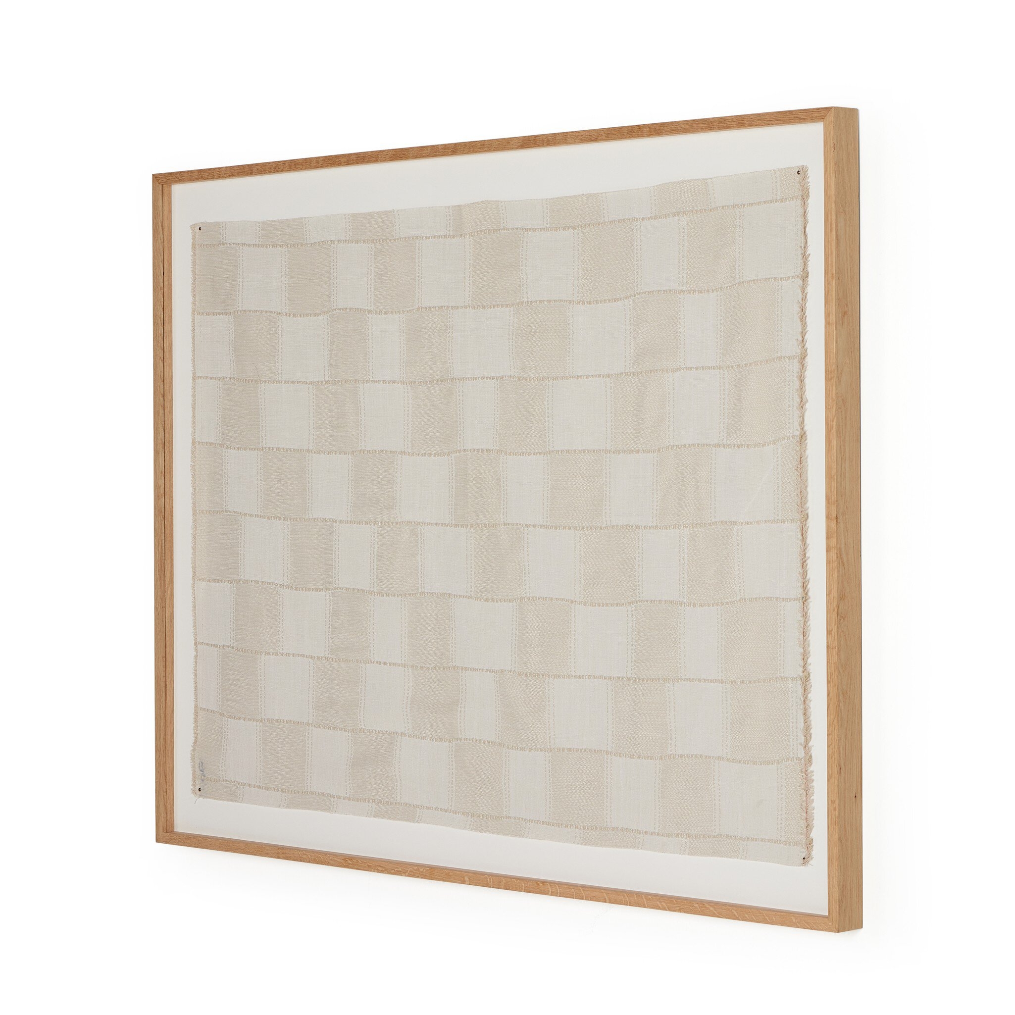 Thomwell Woven Textile by FH Art Studio - Vertical Grain 2.5 White Oak - Image 1