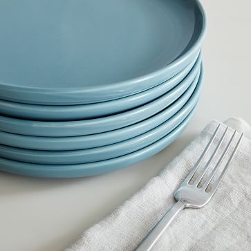 Stoneware Dinnerware, Salad Plate, Frost Gray, Set of 6 - Image 3