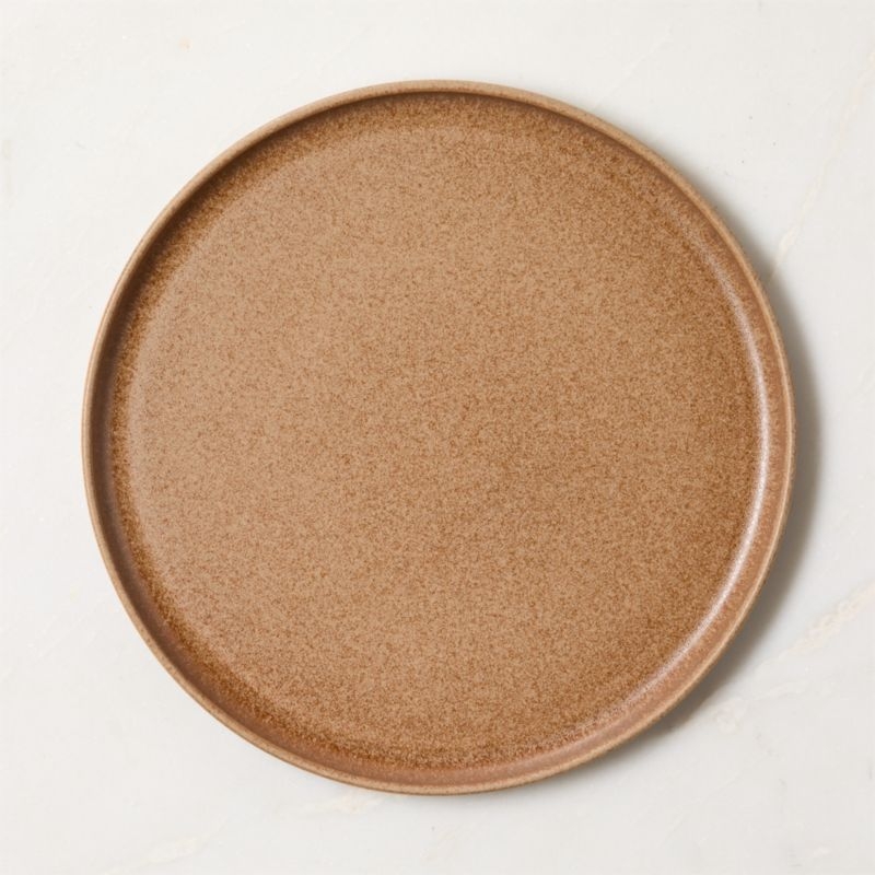 Drift Tan Dinner Plates with Reactive Glaze Set of 6 - Image 1