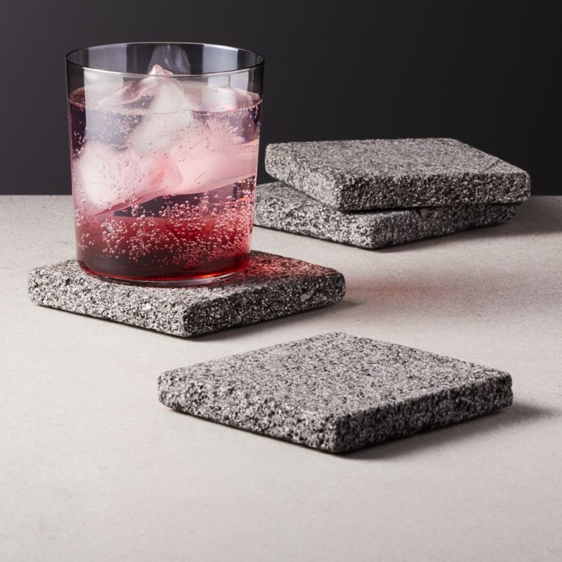 Loa Lava Stone Coasters Set of 4 - Image 1