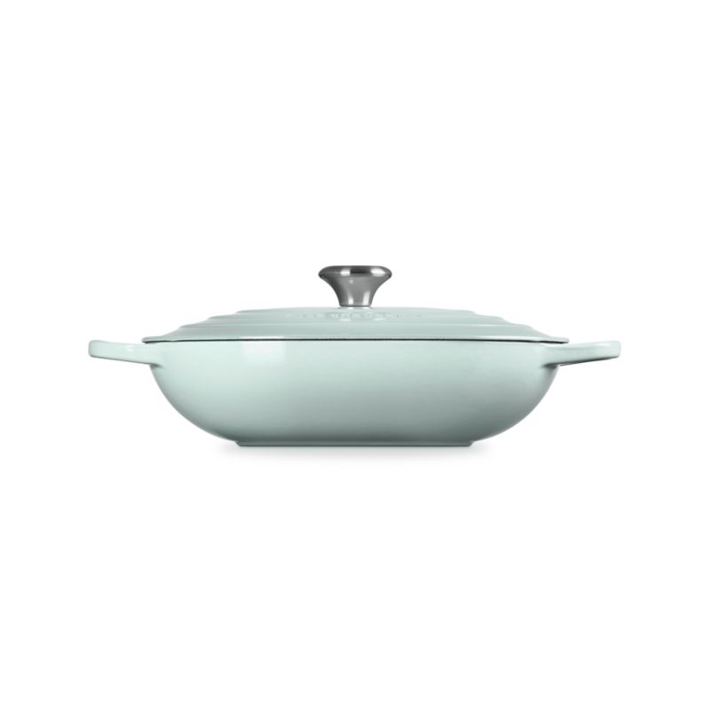 Le Creuset ® 3.75-Qt. Sea Salt Enameled Cast Iron Covered Oval Casserole Dish - Image 3