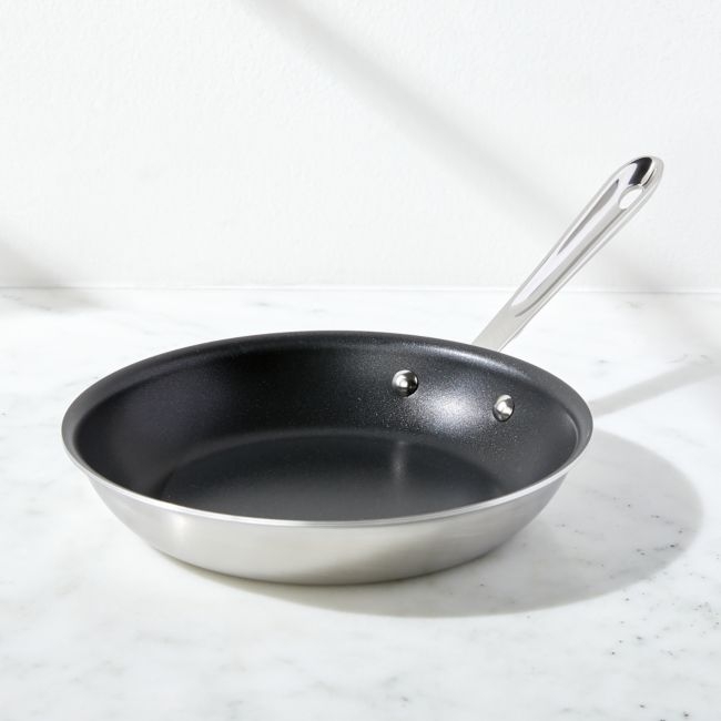 All-Clad © D5 Pro Brushed Stainless Steel 10" Non-Stick Fry Pan - Image 0