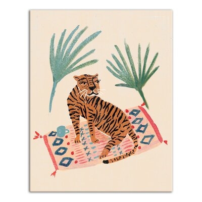 Tiger Rug Print On Canvas - Image 0