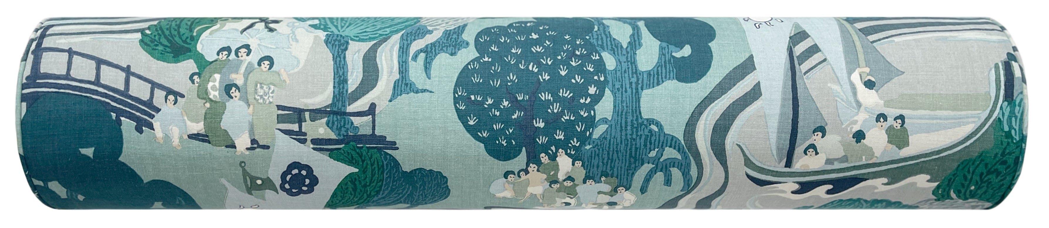 THE BOLSTER :: PEARL RIVER // SEA | SCHUMACHER - Sample 4" X 4" - Image 2