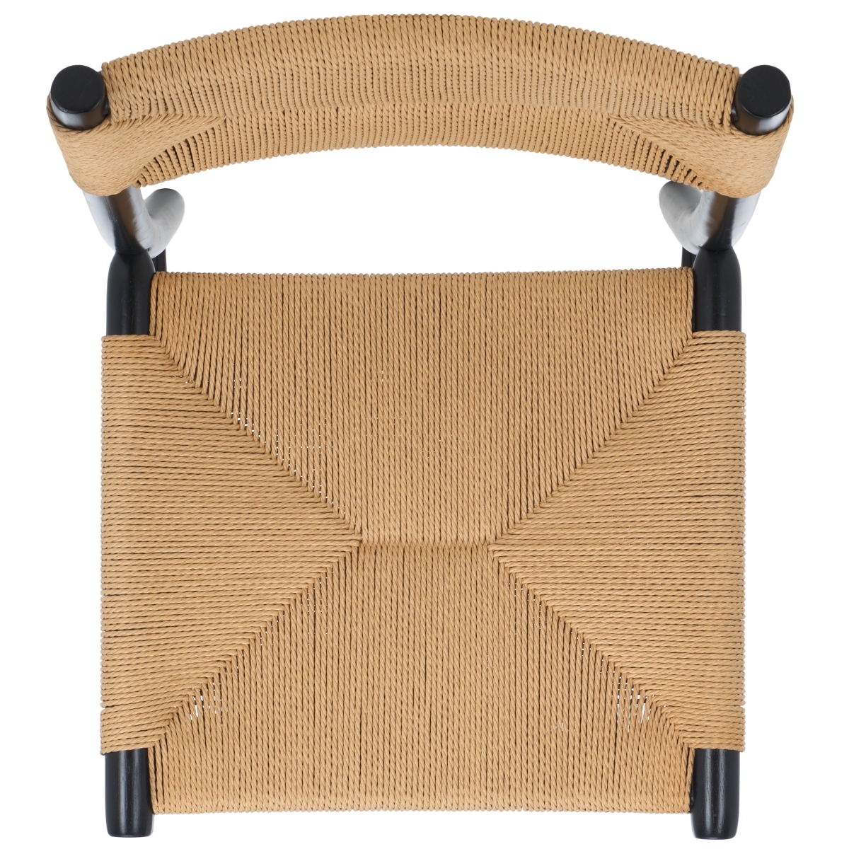 Floryn Rope Dining Chair - Natural / Black - Safavieh - Image 5