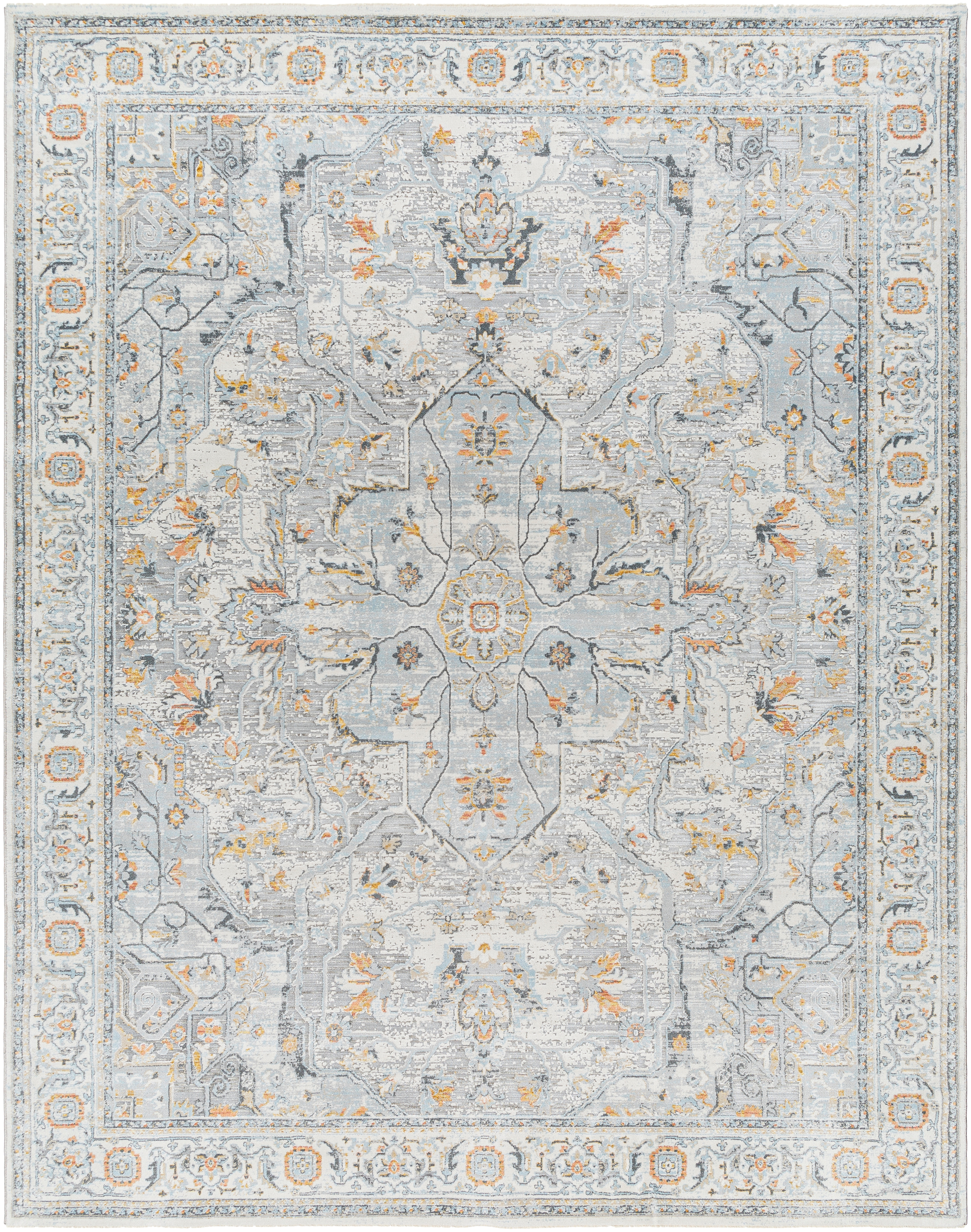 Hassler Gray Indoor 6'7" x 6'7" Machine Woven Rug - Image 0