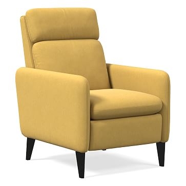 Lewis Recliner, Poly, Astor Velvet, Dijon, Chocolate - Image 0