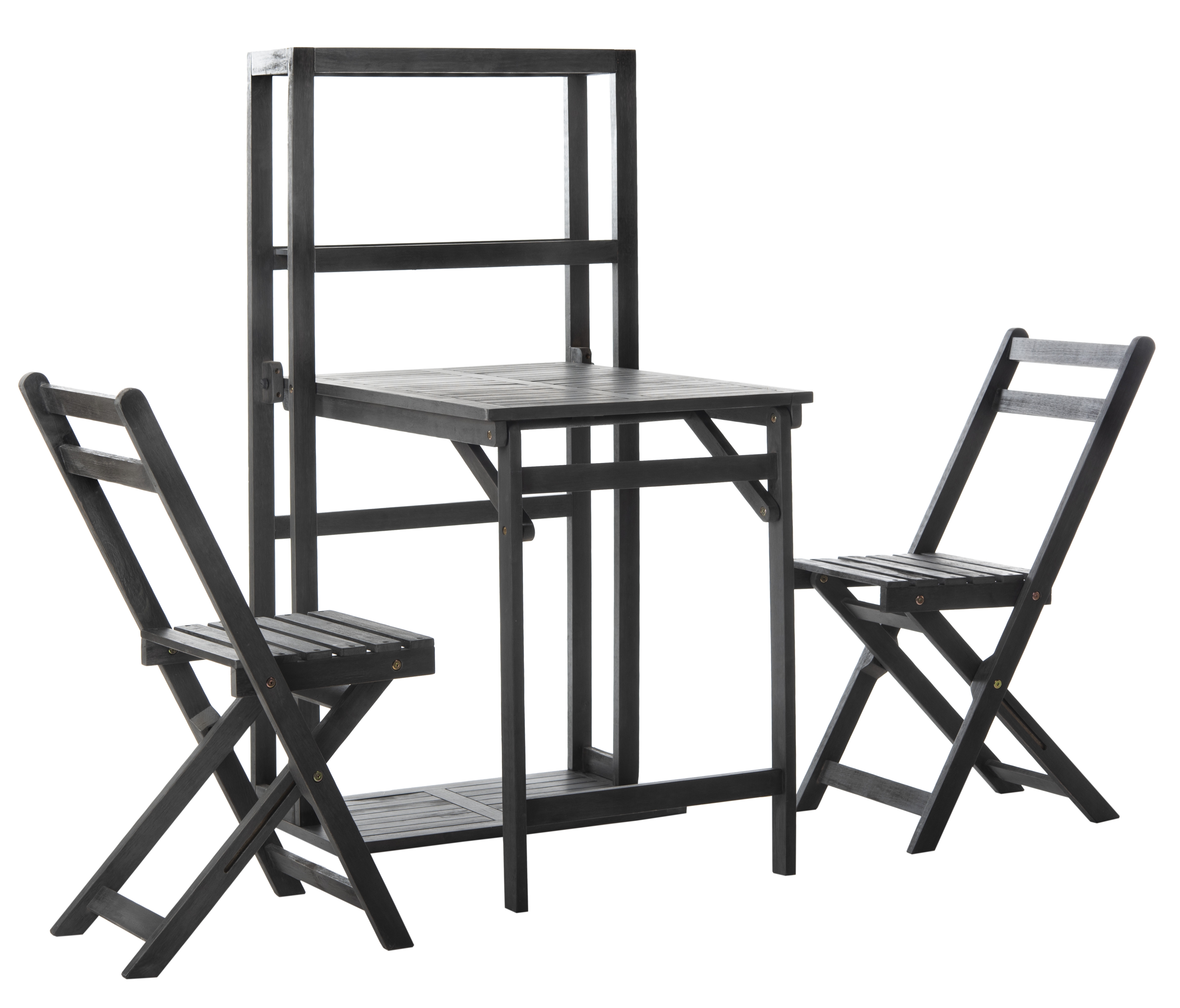 Griffen Balcony Dining Cabinet Set - Ash Grey - Safavieh - Image 1