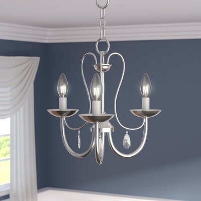 Isabeau 3 - Light Candle Style Classic / Traditional Chandelier with Crystal Accents - Image 0