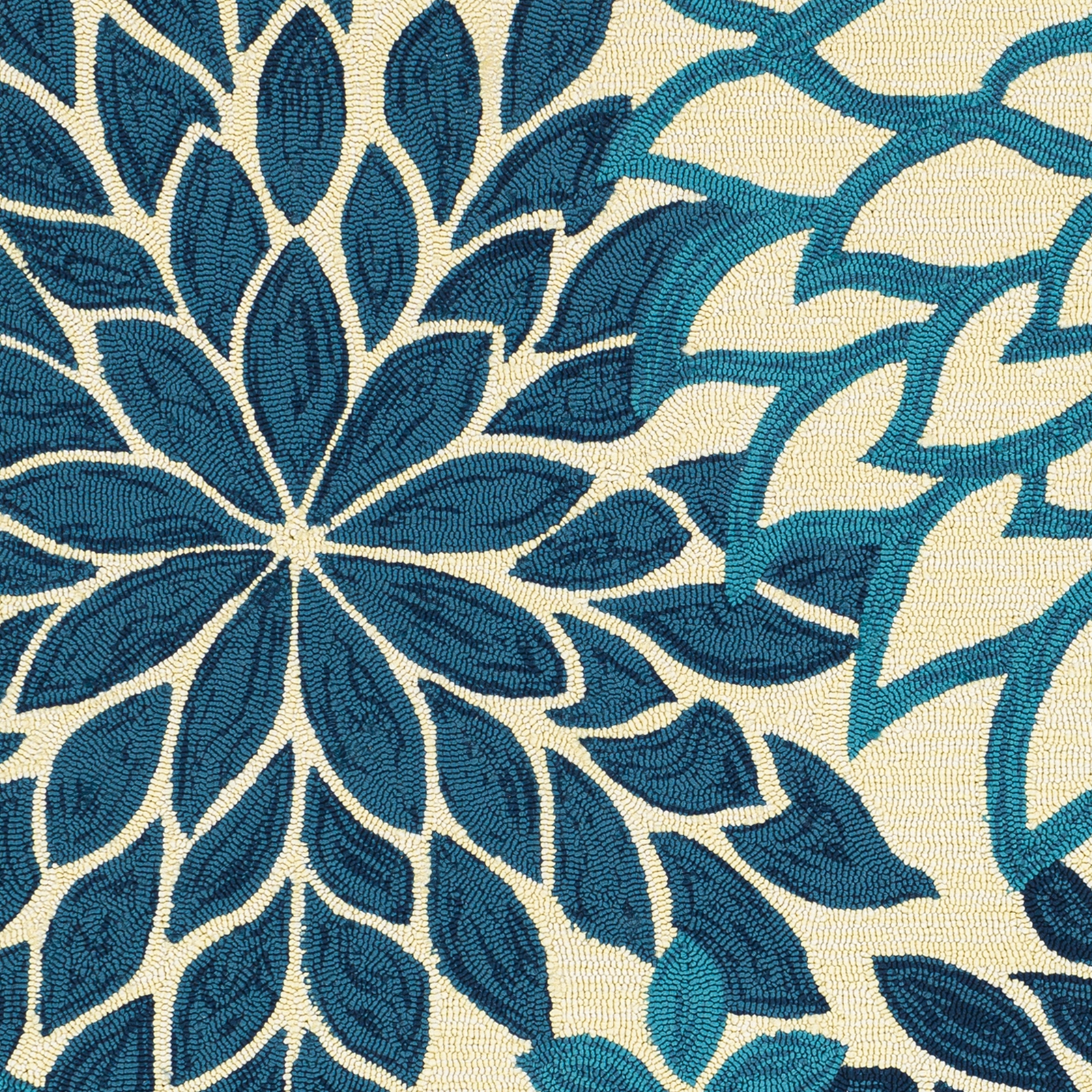 Rain Blue Outdoor 9' x 12' Handmade Rug - Image 5