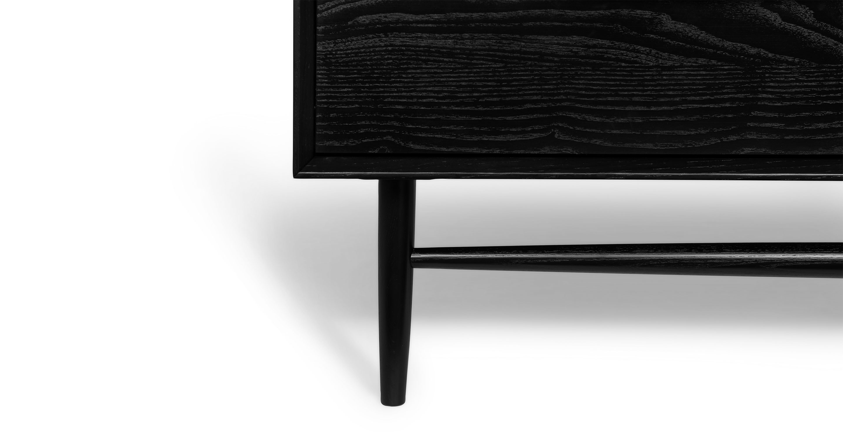 Lenia Black Ash 6-Drawer Double Dresser - Image 5