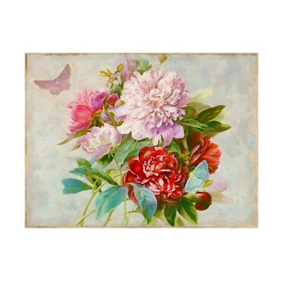 Cora Niele 'Bouquet Peonies II' Canvas Art - Image 0