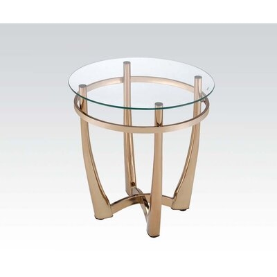 Glass Top End Table - Image 0