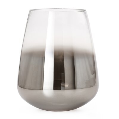 Swarey Smoke Mirror Indoor / Outdoor Glass Table Vase - Image 0