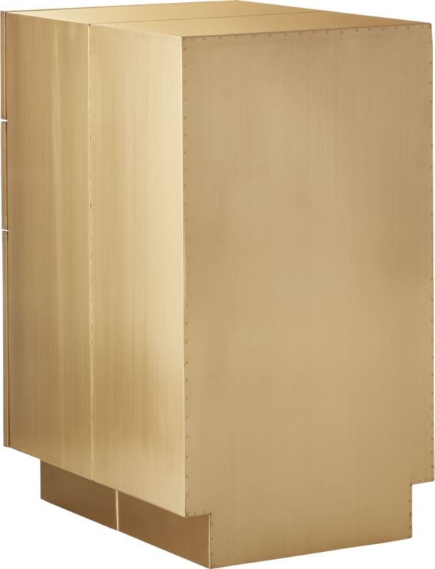 Penn Brass Clad Narrow 3 Drawer File Cabinet - Image 5
