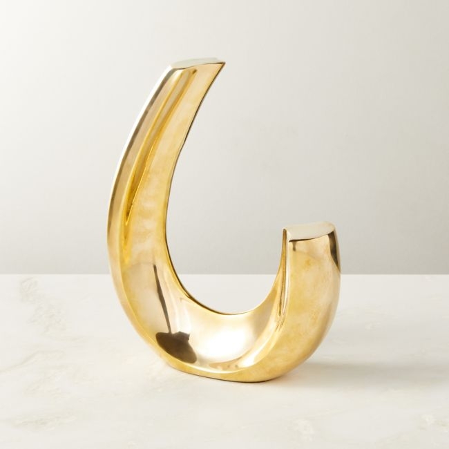 Clef Brass Sculpture Bookend - Image 0