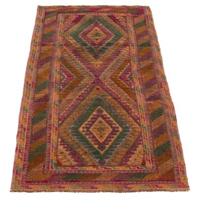Hand-Knotted Tajik Teal Wool Rug 2'10" X 6'2" - Image 0