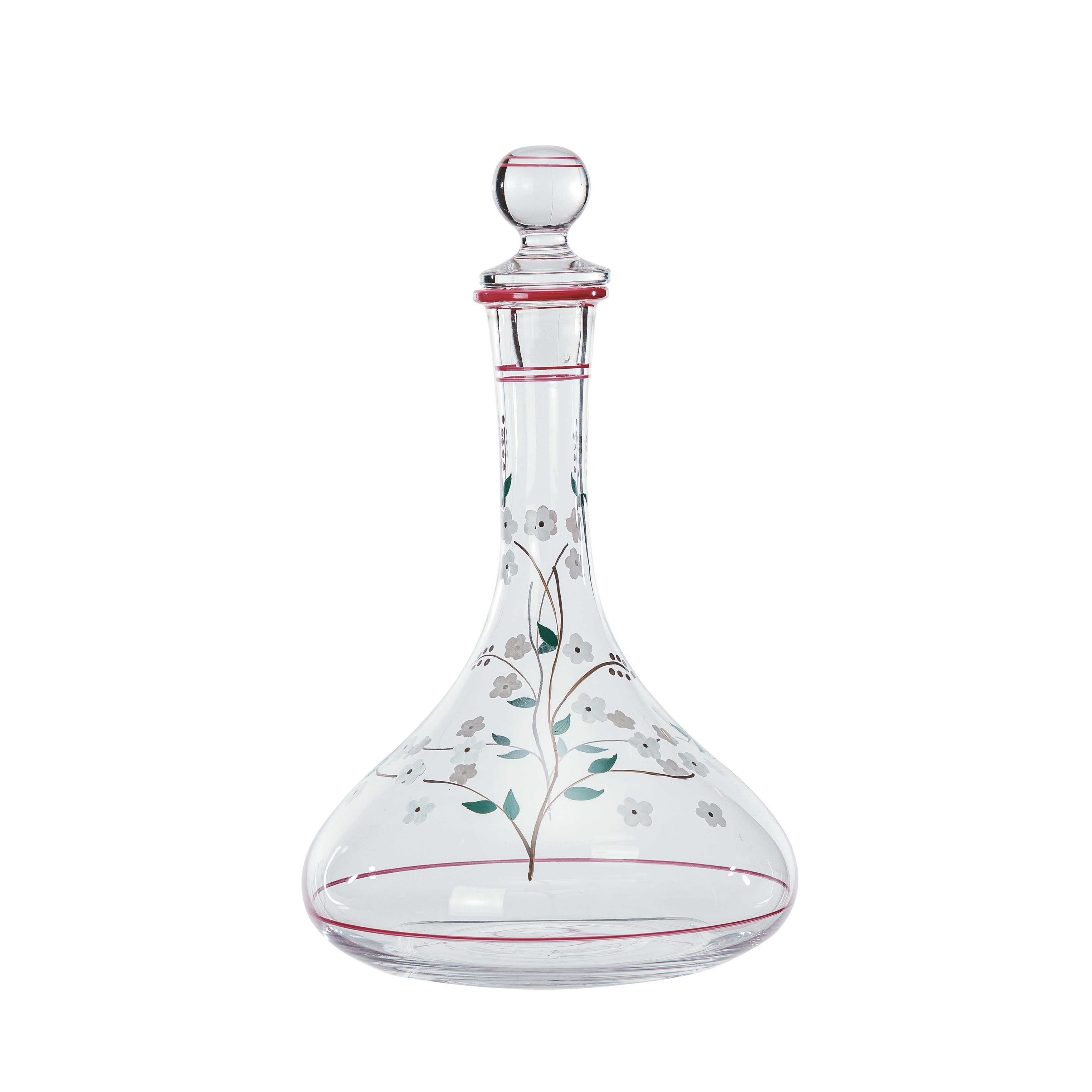60 Oz. Botanical Bliss Glass Decanter, Multicolor - Image 0