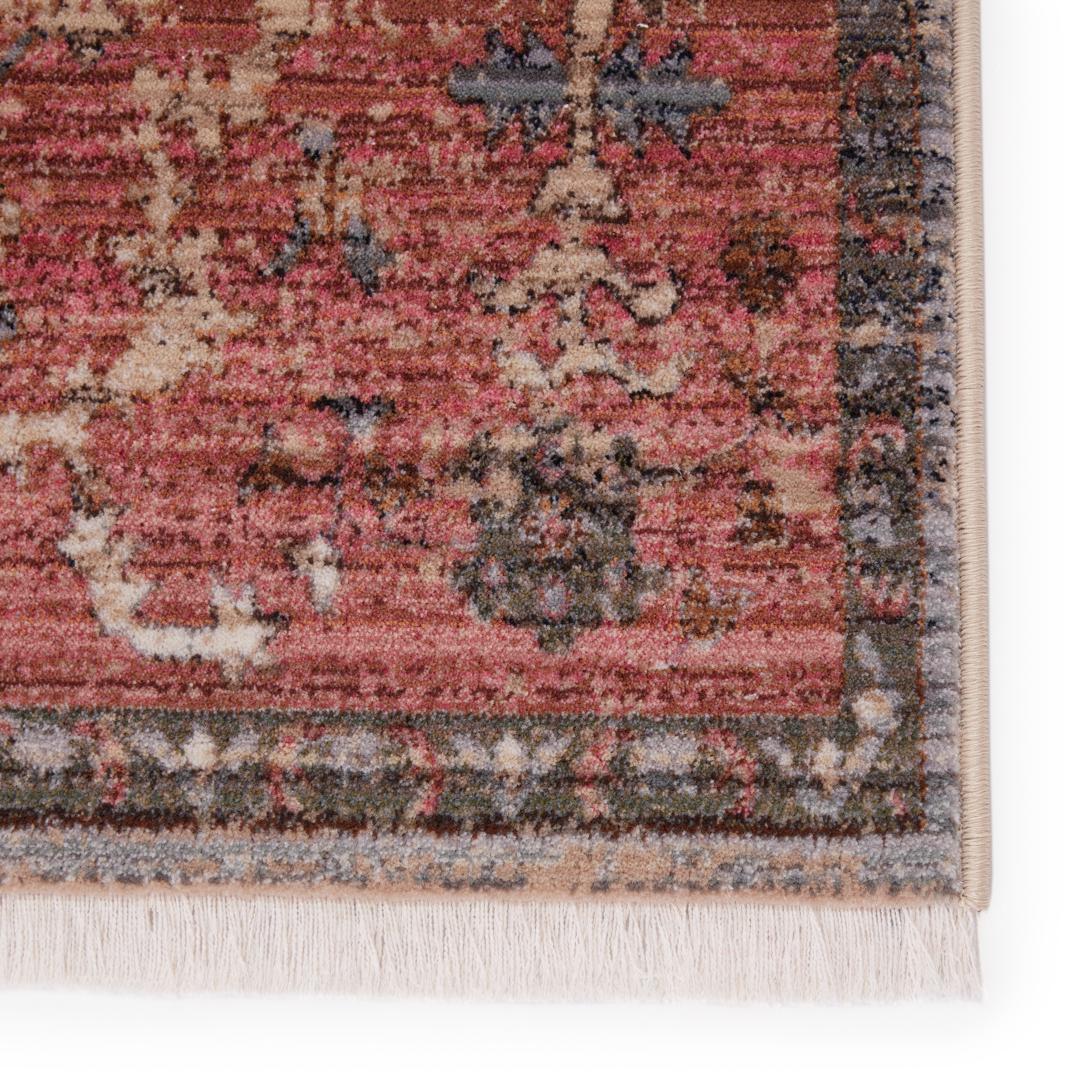 Vibe by Marcella Oriental Pink/ Gray Area Rug (8'X10'6") - Image 3