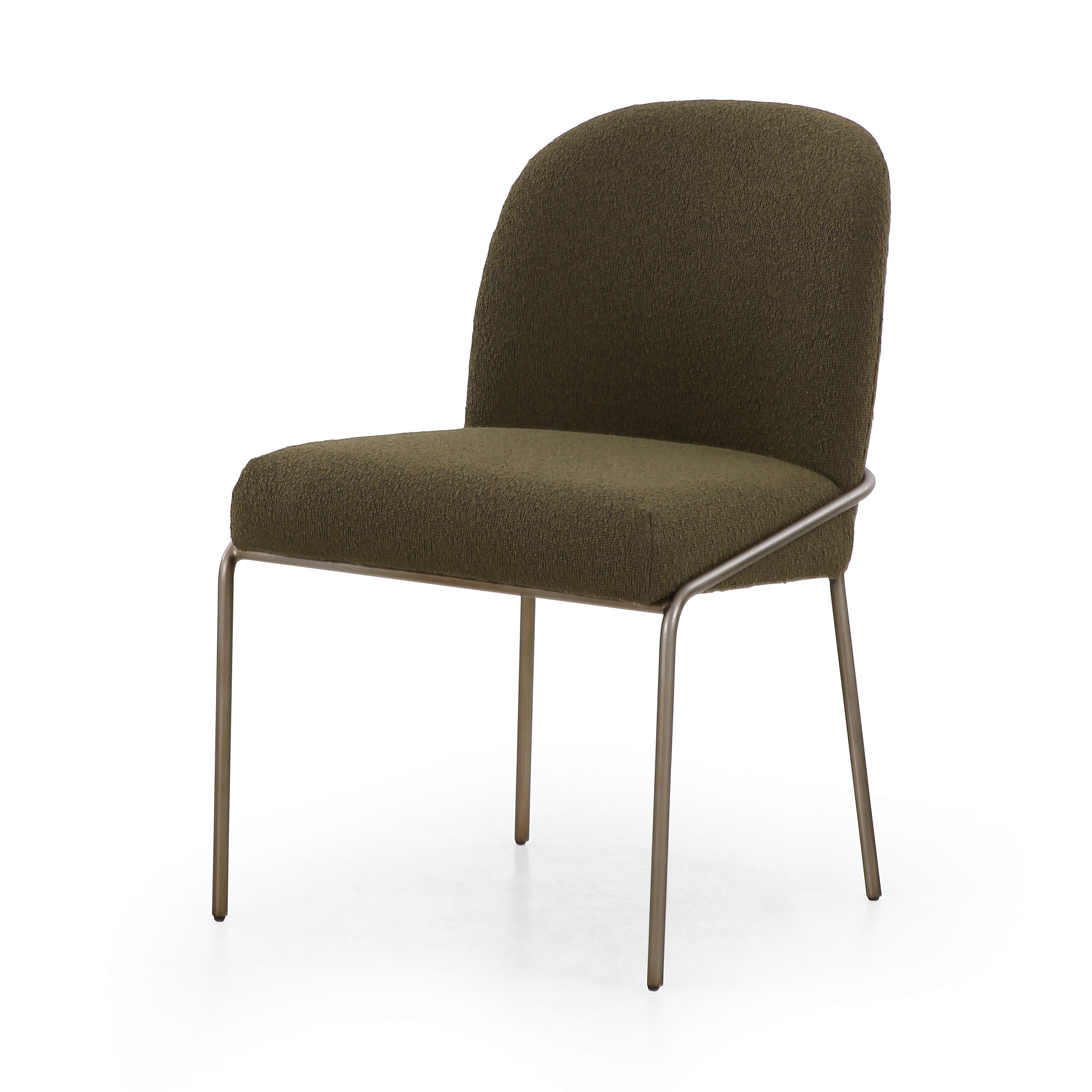 Astrud Dining Chair-Fiqa Boucle Olive - Image 0