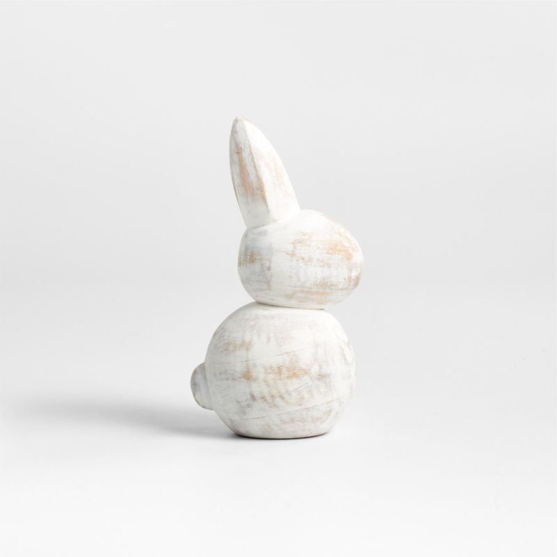 Medium Wood Bunny 9" - Image 3