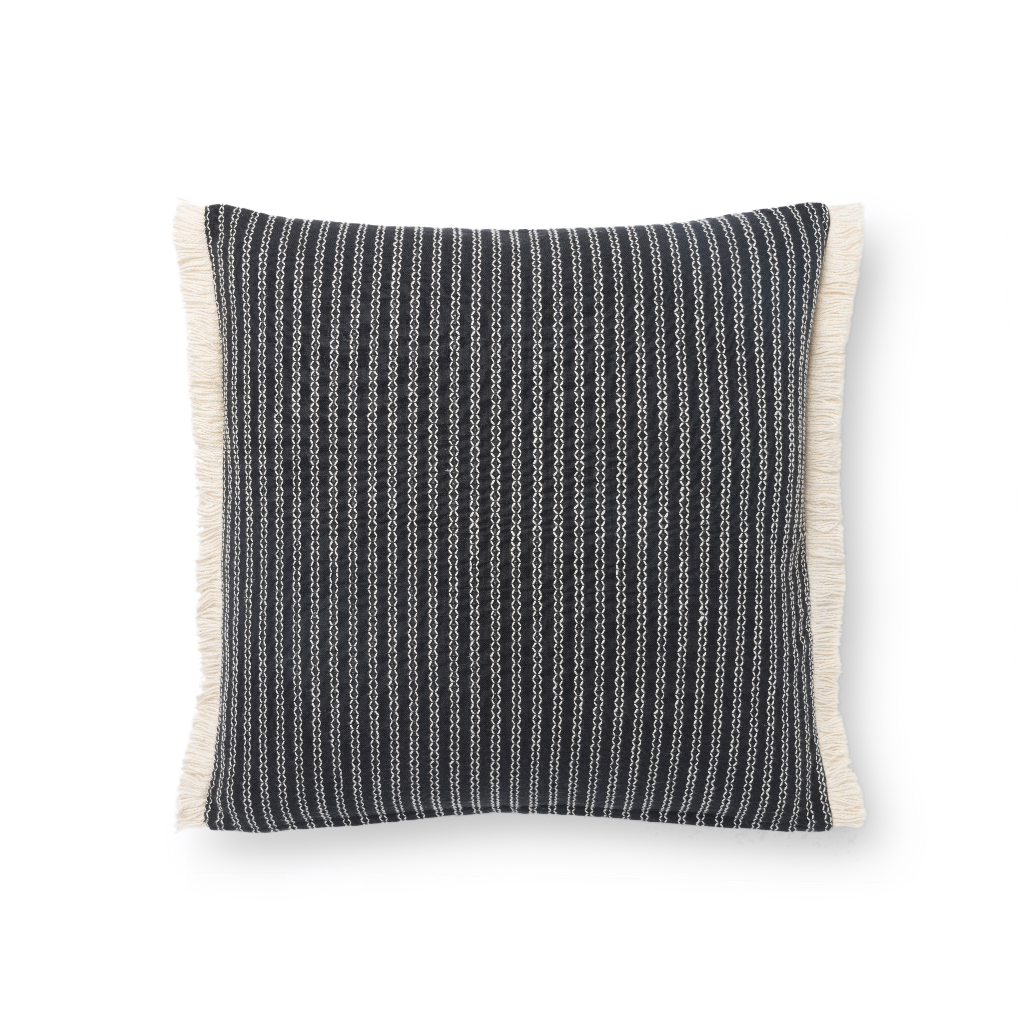 ED Ellen DeGeneres Crafted by Loloi PILLOWS P4124 BLACK 18" x 18" Cover Only - Image 0