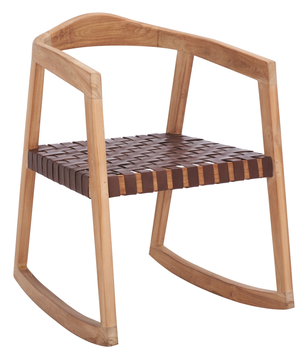 Willa Rocking Dining Chair - Cognac / Natural - Safavieh - Image 6