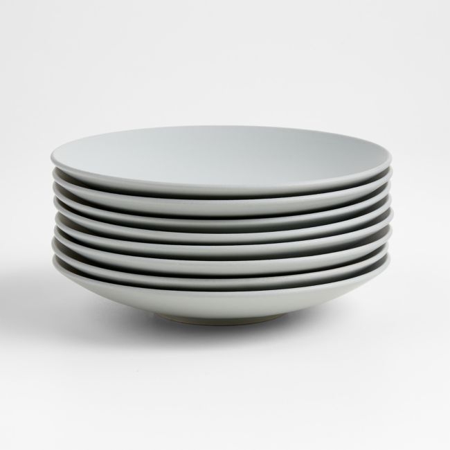 Craft Stone Blue Coupe Salad Plates, Set of 8 - Image 0
