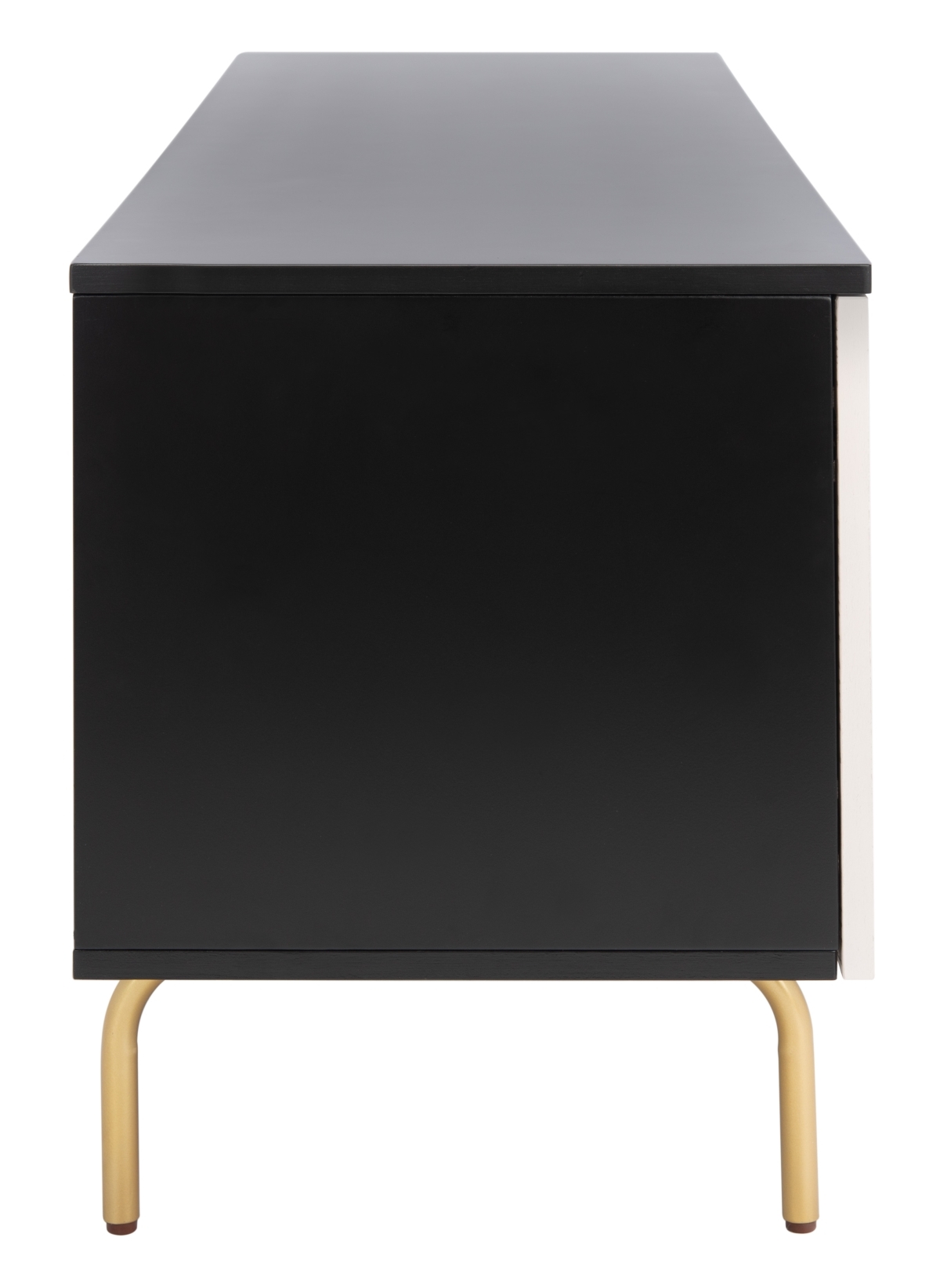 Genevieve Media Stand - Black / White Washed - Safavieh - Image 4