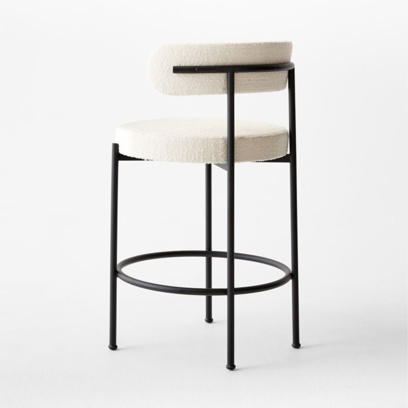 Inesse White Boucle Counter Stool - Image 5