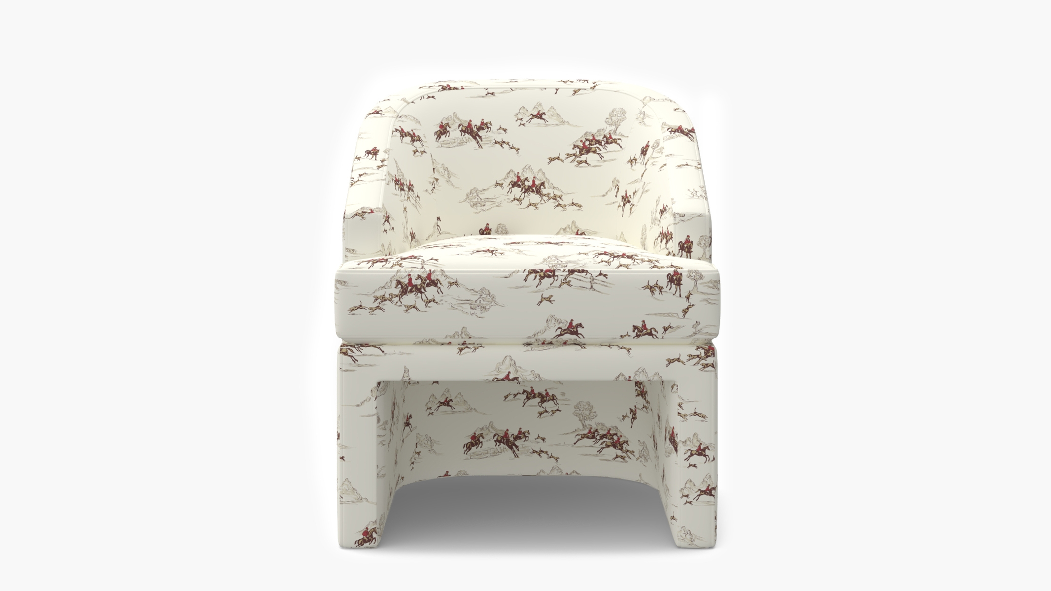 Arco Dining Chair, Red Cotswold Hunt - Image 1