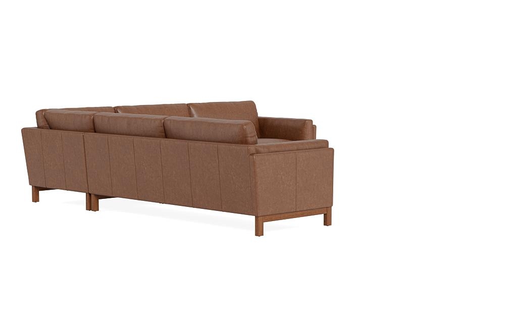 Gaby Leather 4-Seat Corner Sectional - Image 1