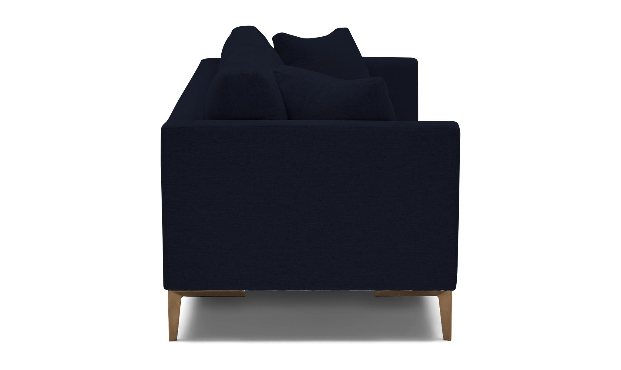 Blue Ainsley Mid Century Modern Sofa - Sunbrella Premier Indigo - Image 2