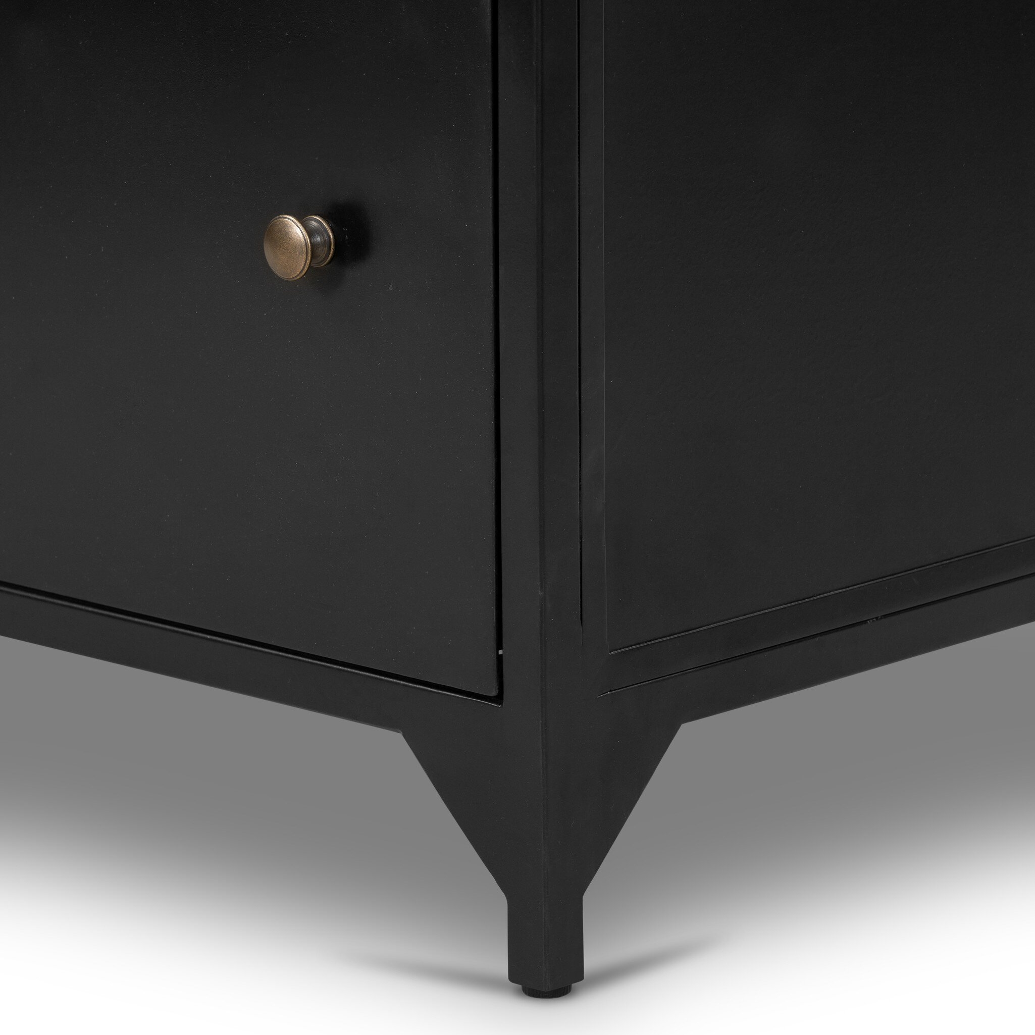 Belmont Large Storage Nightstand-Black - Image 8