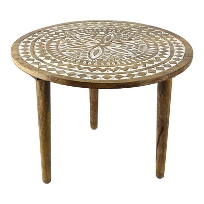 Danise Round Wooden End Table - Image 0