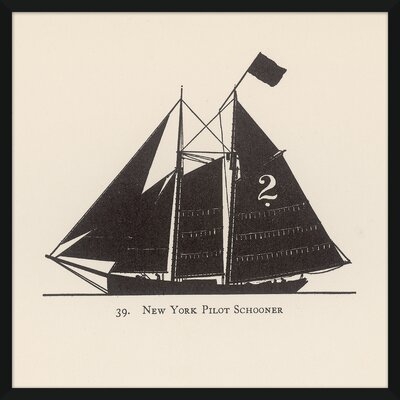 'Sailboats' Framed Graphic Art Print - Image 0